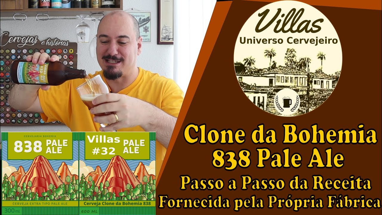 #32 - Clone da Bohemia 838 Pale Ale: Passo a Passo da Receita Fornecida pela Pr&oacute;pria F&aacute;brica