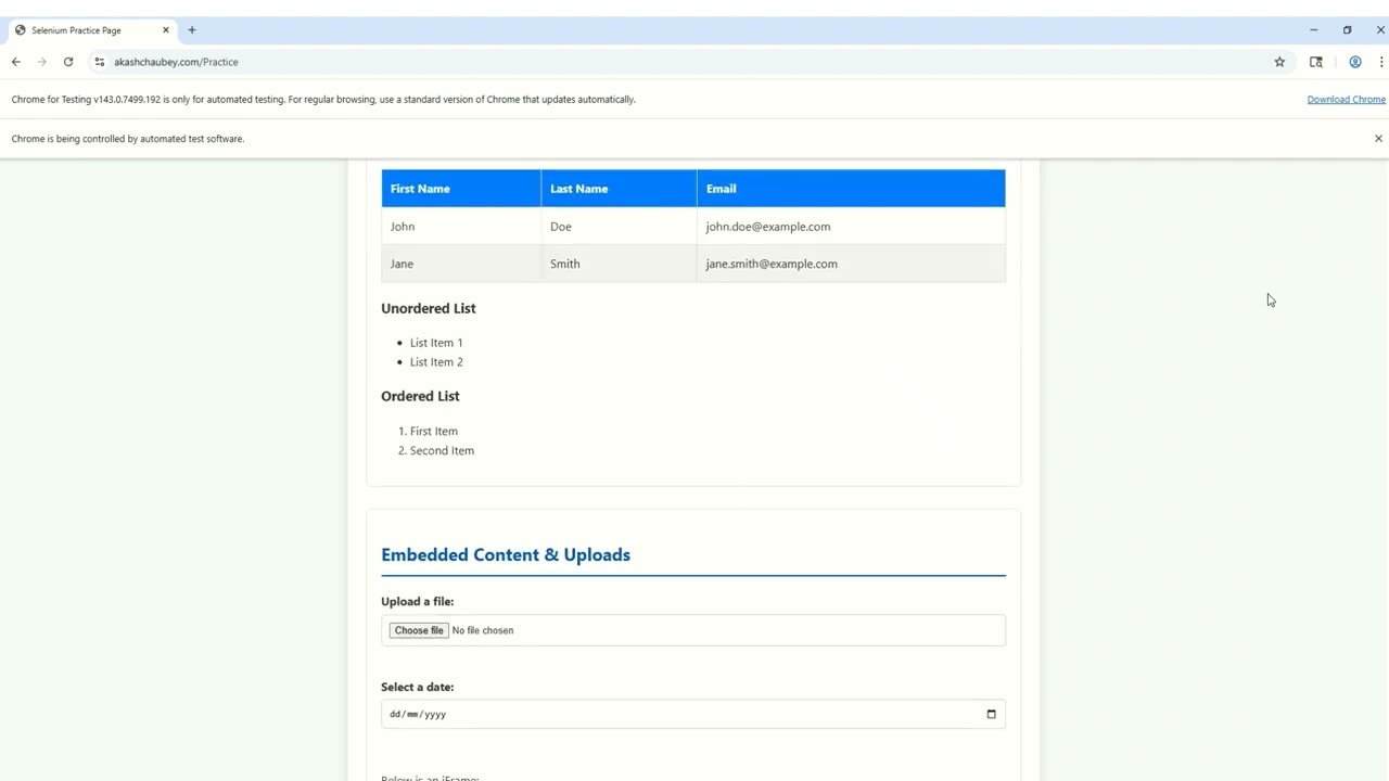 Selenium Test Automation Failed Test.