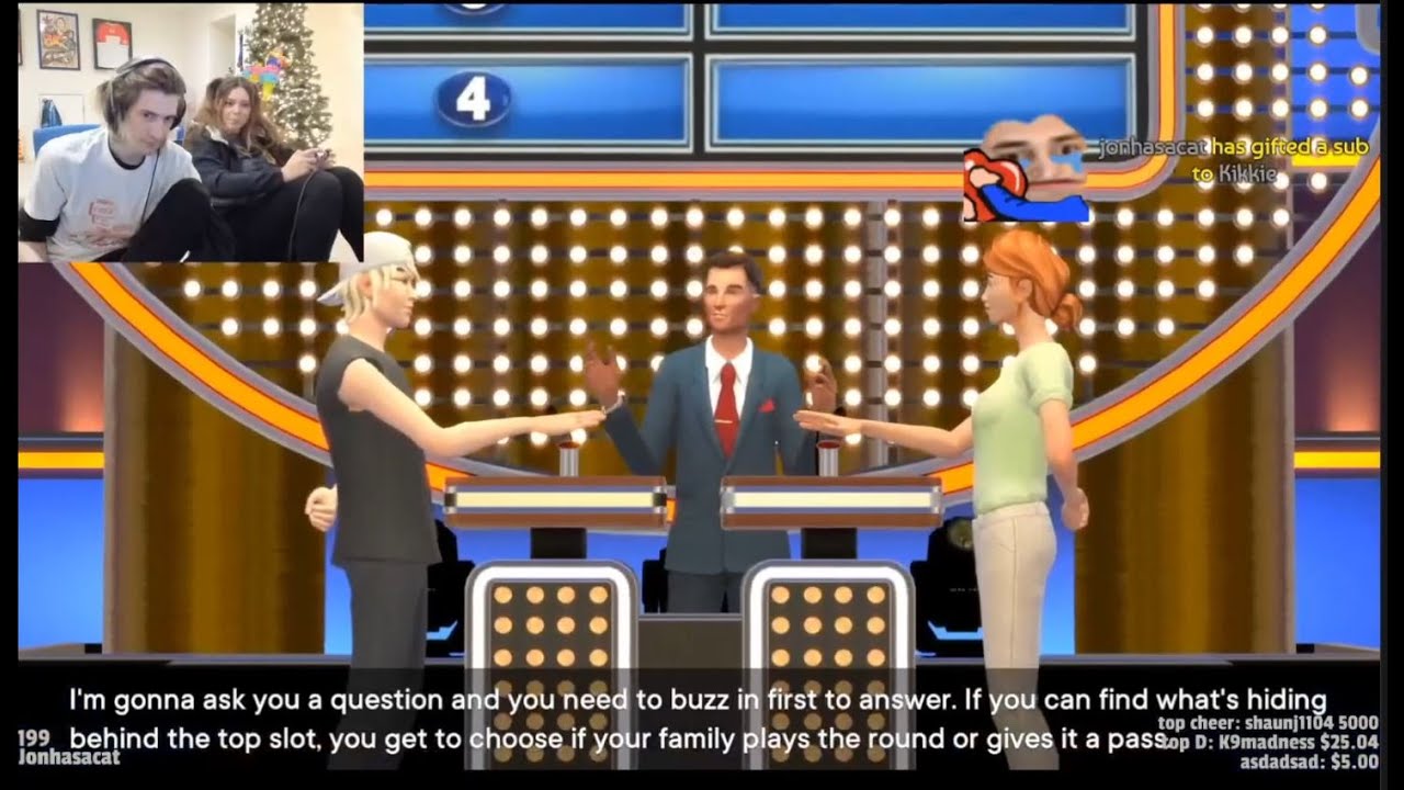 xQc and Adept Play Family Feud & Jenga Live On Stream w/ Chat!