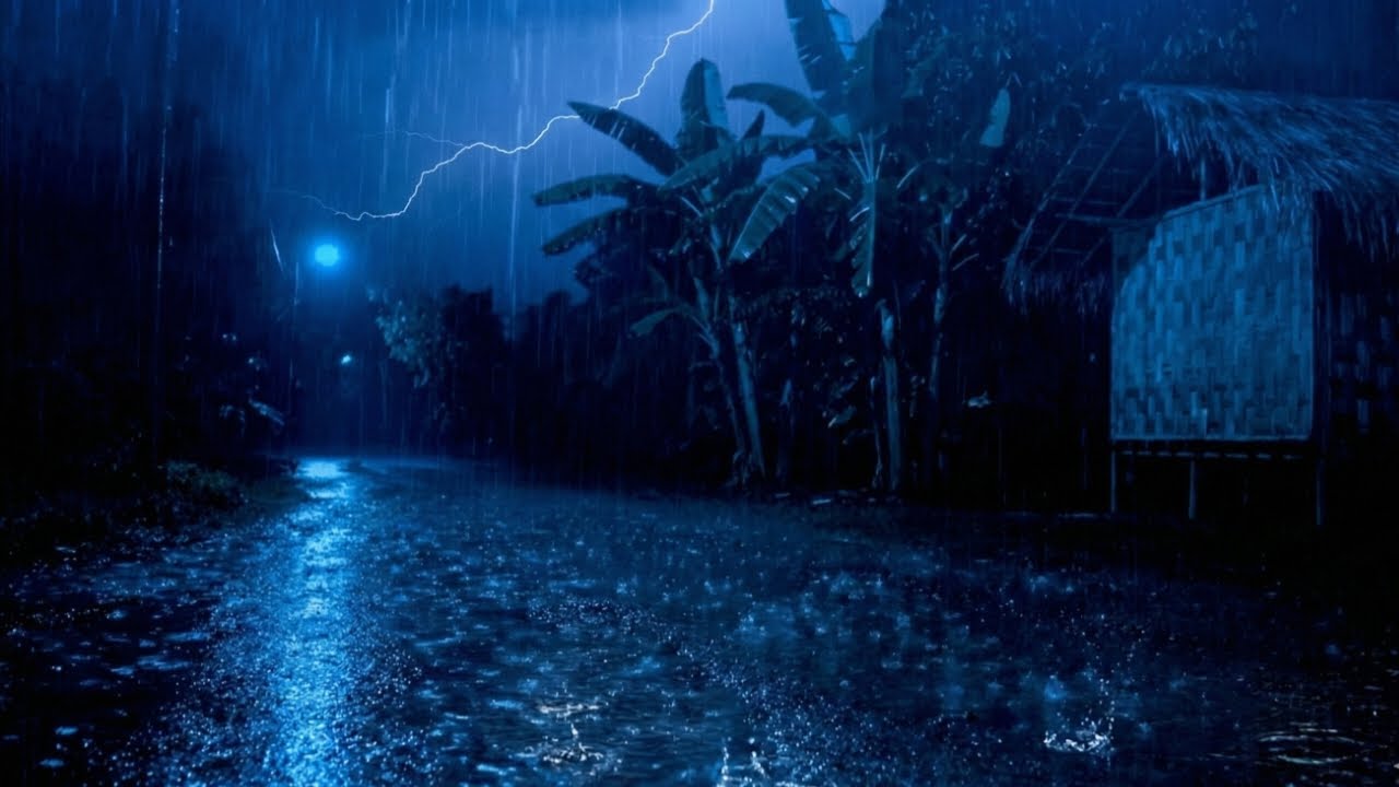 Rain Sounds for Sleeping | Relaxing Thunderstorm for Deep Sleep (12 Hours)