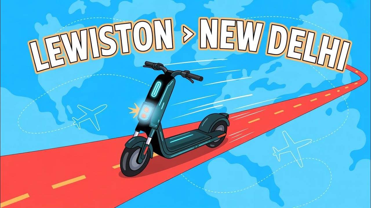 Lewiston to New Delhi on an Electric Scooter | World Ride Daily
