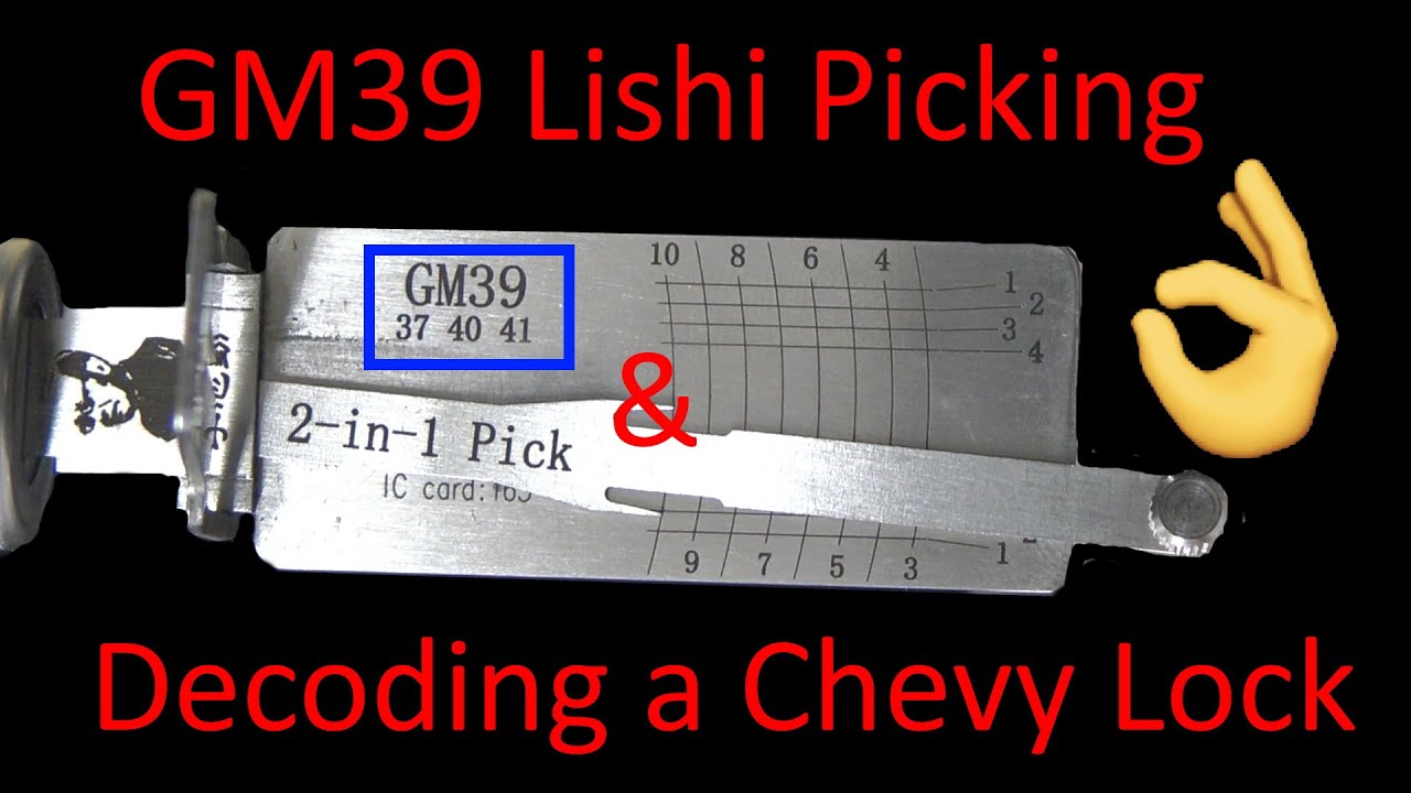 (478) GM39 Lishi Picking & Decoding Chevrolet Door Lock
