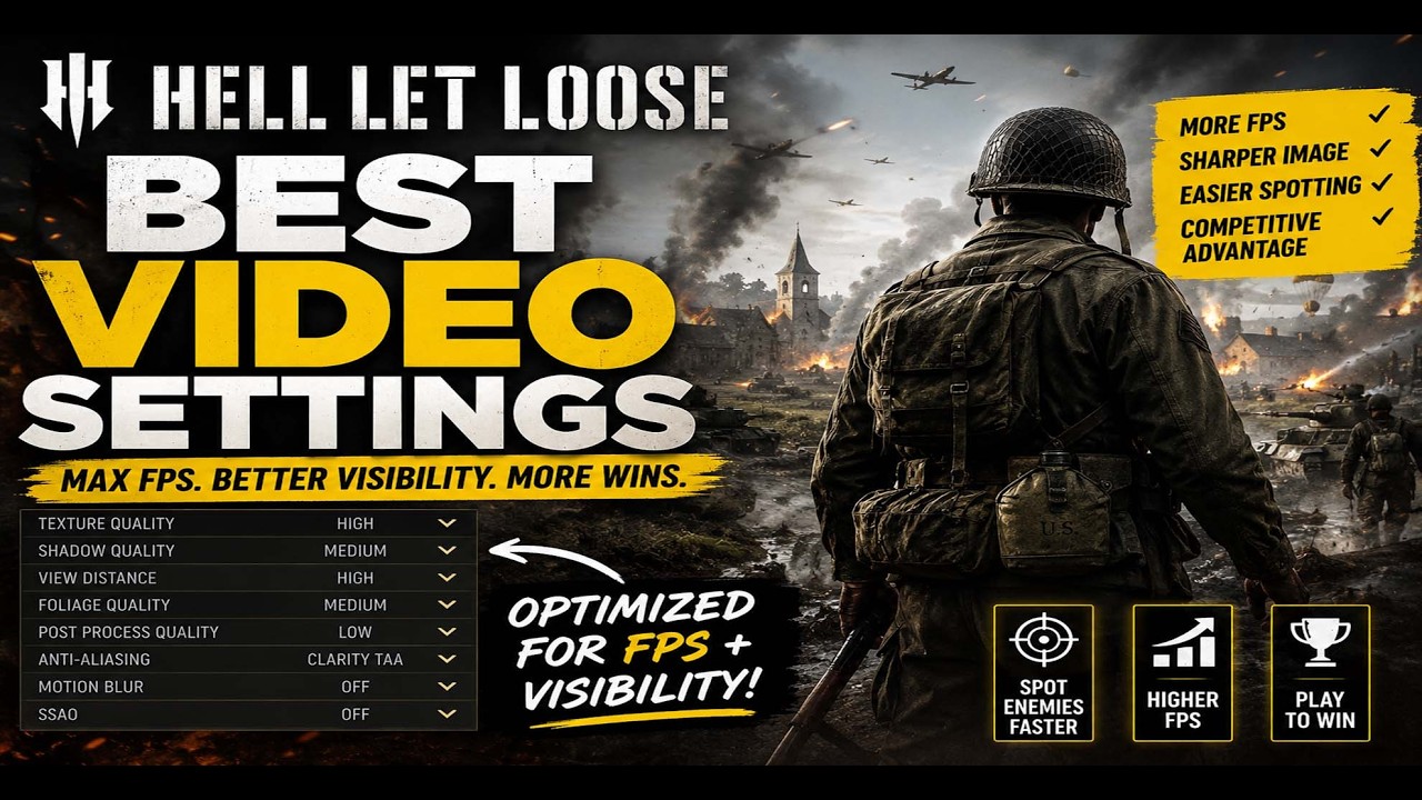 Hell Let Loose BEST Settings for FPS & Visibility (2026)