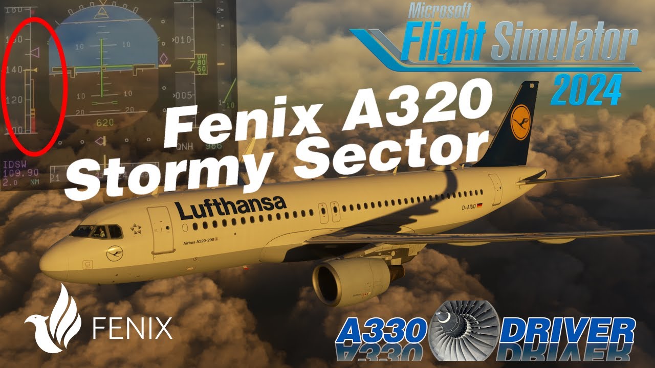 Battling Storm Benjamin &ndash; Fenix A320 from Frankfurt to D&uuml;sseldorf | Real Airbus Pilot