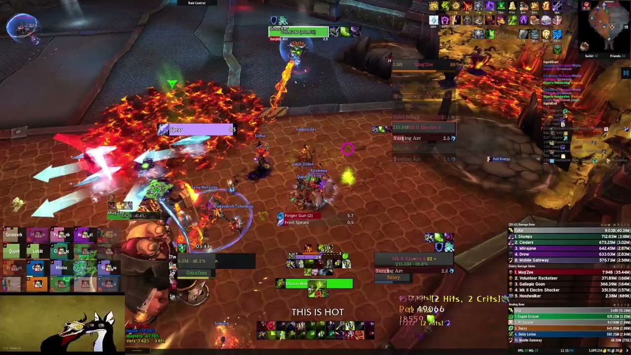 The Early Shif Vs Mythic Mug'zee -  Warlock POV