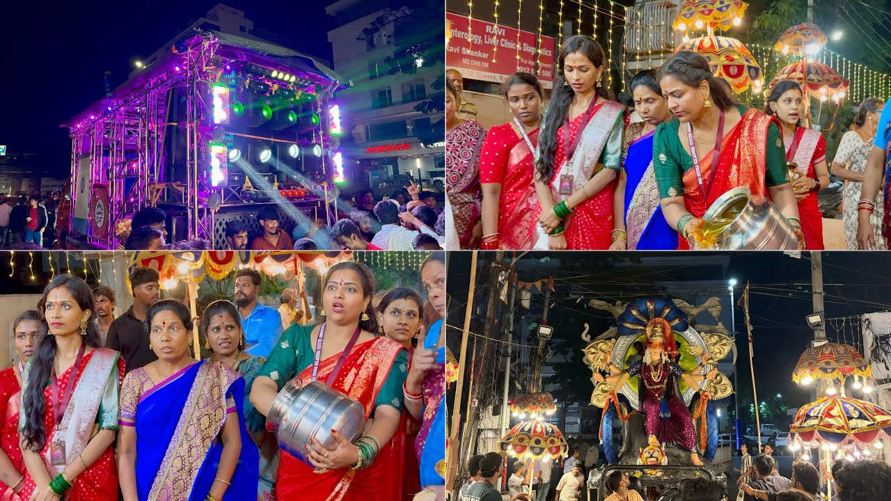Biggest Durga Mata Aagman 2025 | Vadina Mardhal Sarada Vlogs Durga Mata Aagman 2025 | #youtuber 