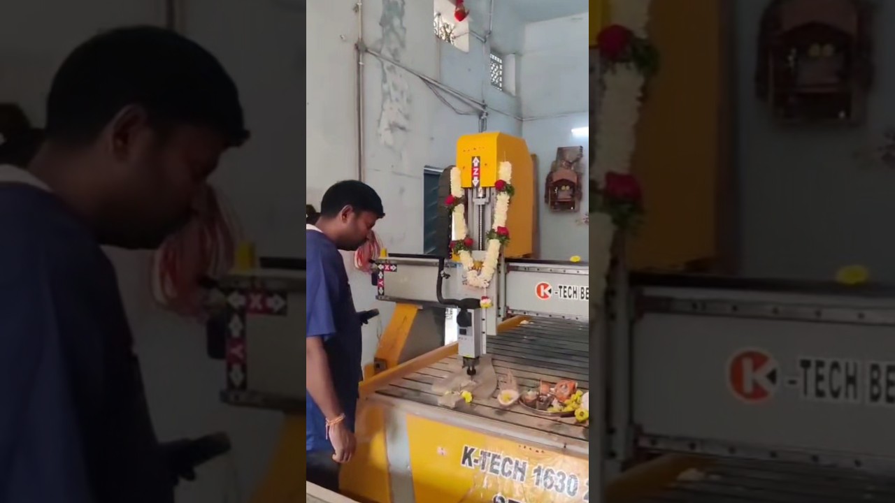 Best CNC Wood carving router machine from K TECH CNC #cncwoodrouter#ktech #viral #cnc