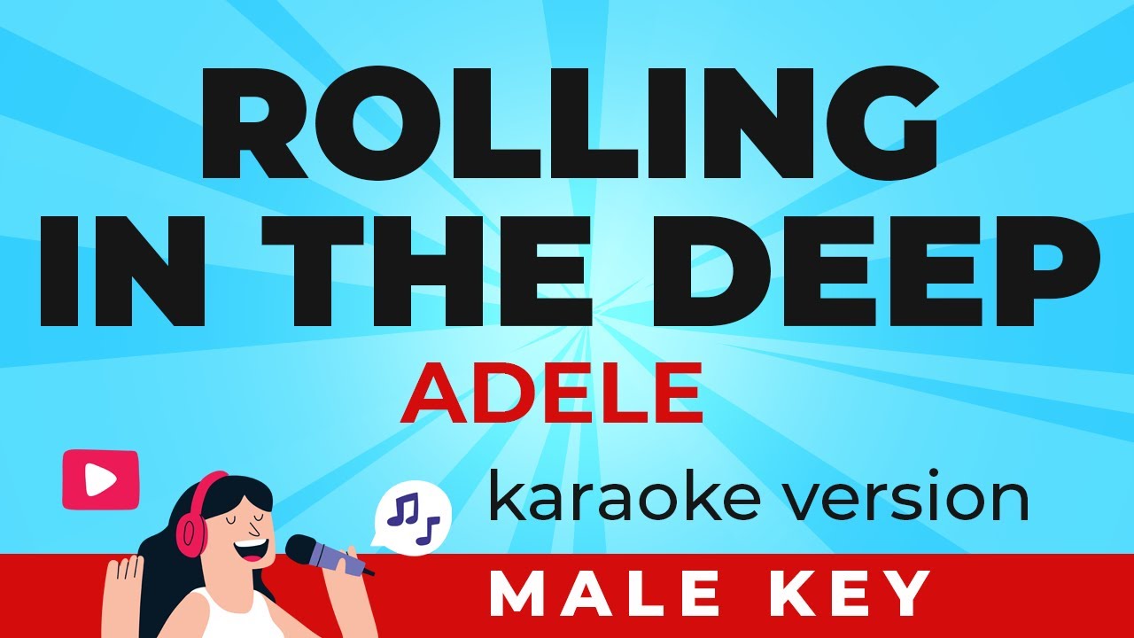 Adele - Rolling in the Deep (Karaoke Version) (Male Key)
