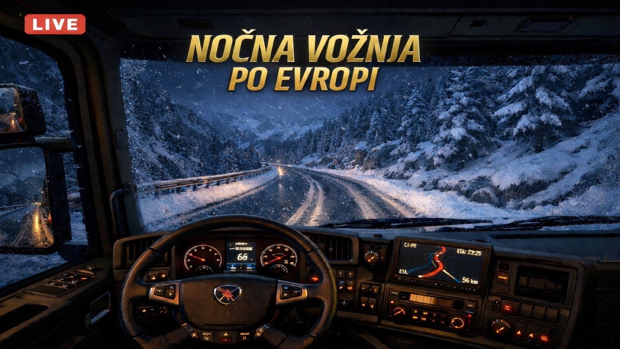 🔴 LIVE ETS2 🔴 VOZIMO PO EVROPI 🚛 ❄️SNEG, LED, POLEDICA❄️ ? W @NisDeBoss