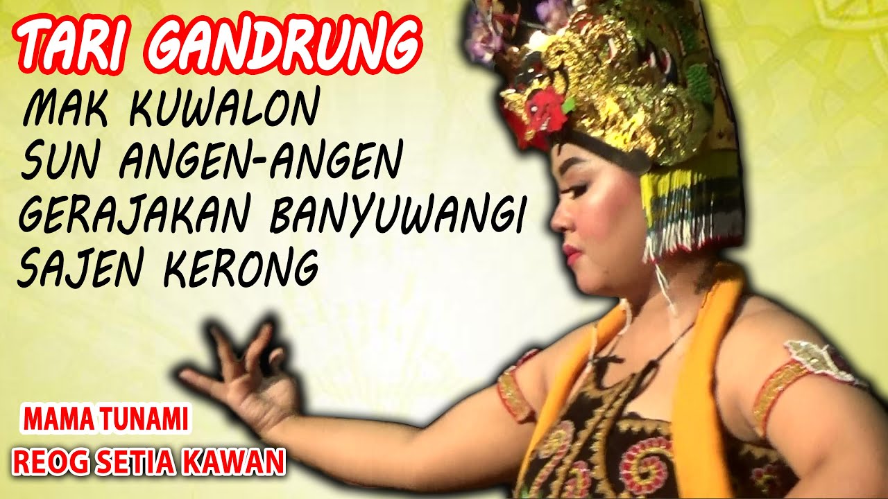 Samsul Tari Gandrung Banyuwangi Reog Setia Kawan bengi