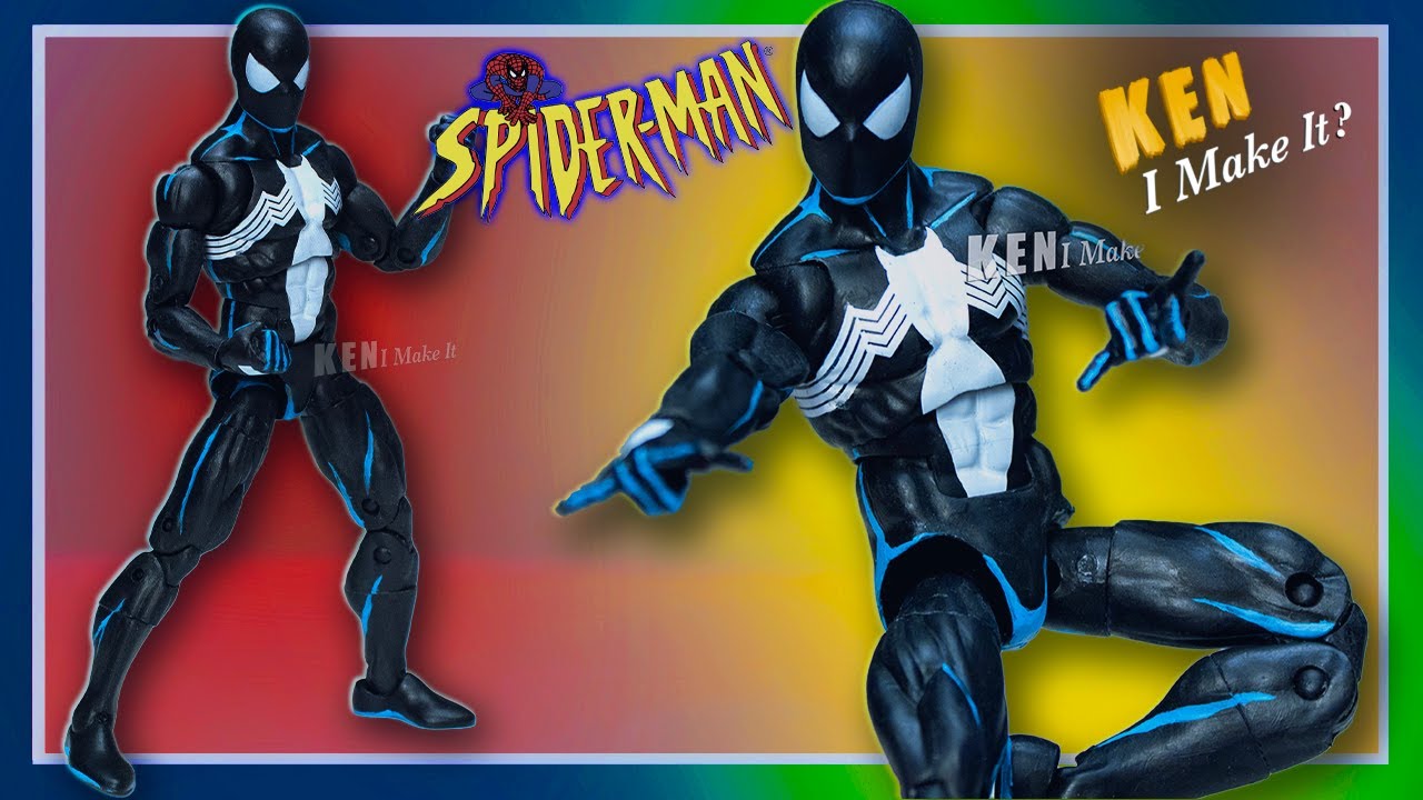 Fixing Marvel Legends SYMBIOTE SPIDER-MAN Figure - Spider-Man the Animated Series | Ken I Make It