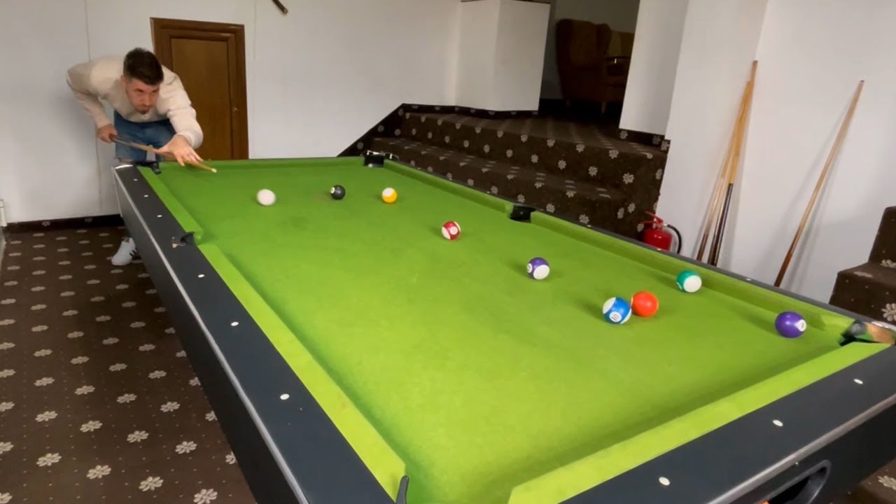 BILIARD in viata reala dar la MUNTE!