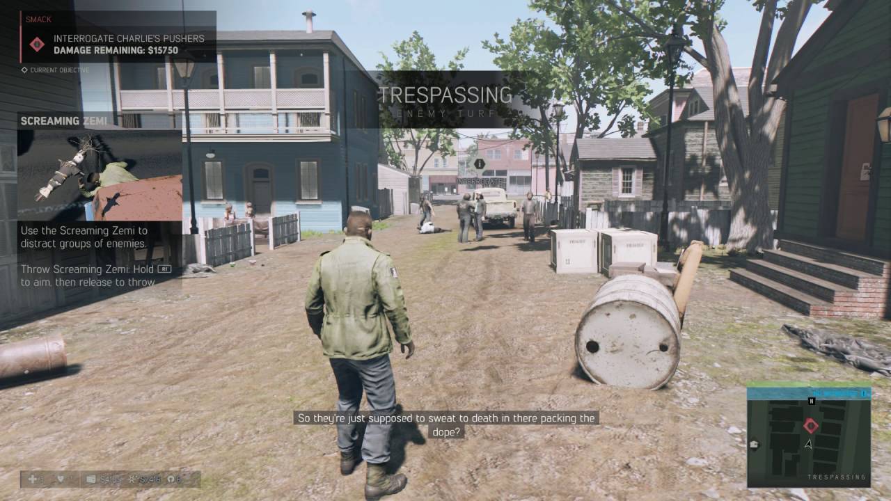 Mafia III - Smack: диалог с пушерами Чарли (завербовать информатора) для PS4