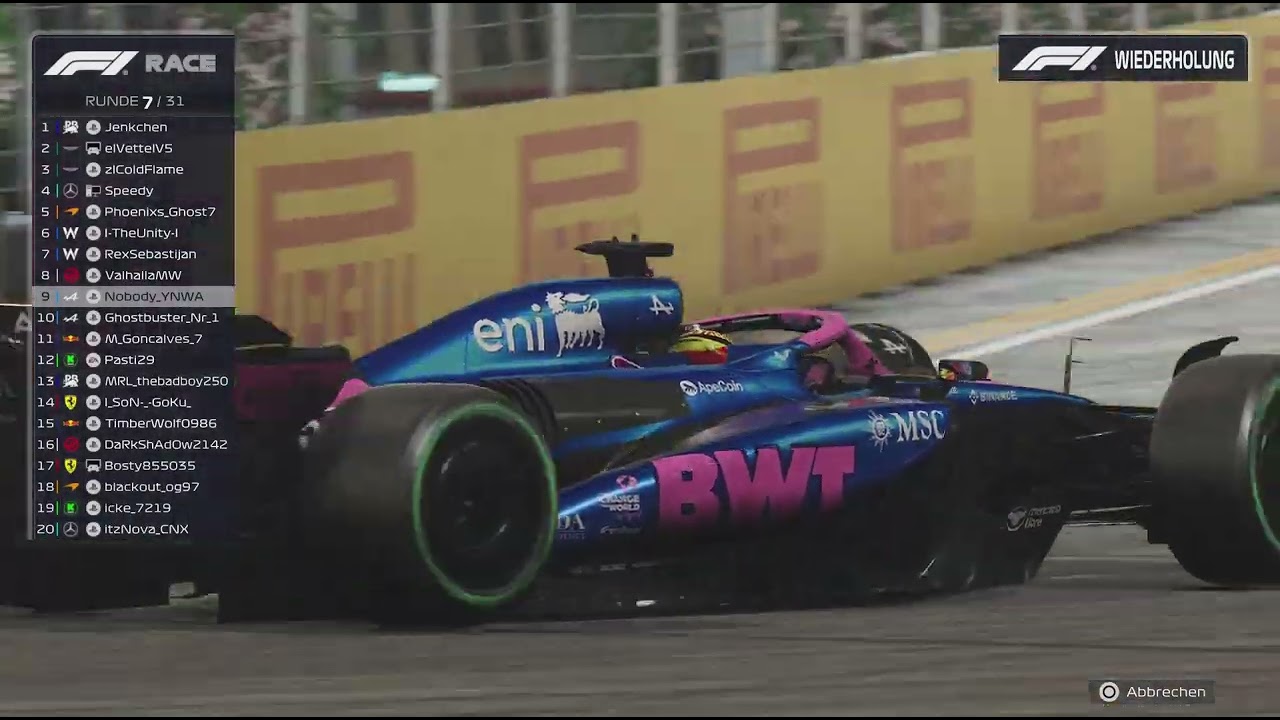DPL F1 / Diesmal kein Fehlstart / GP von Singapur / Rennhighlights / Liga 2a
