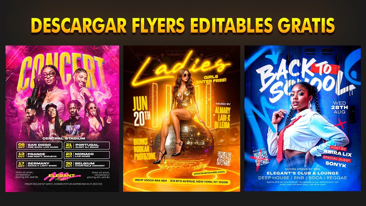 DESCARGAR FLYERS EDITABLES PARA PHOTOSHOP de manera GRATUITA