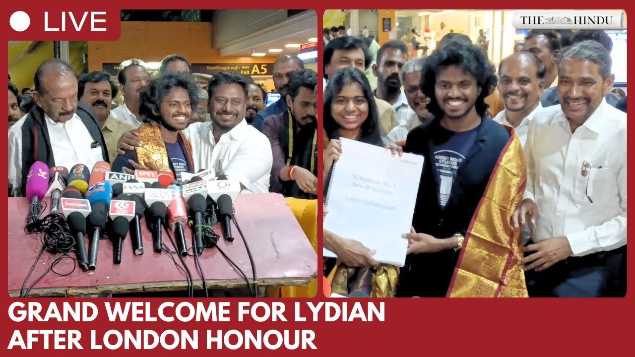 TN Minister Rajmohan welcomes Lydian Nadhaswaram in Chennai after London collaboration