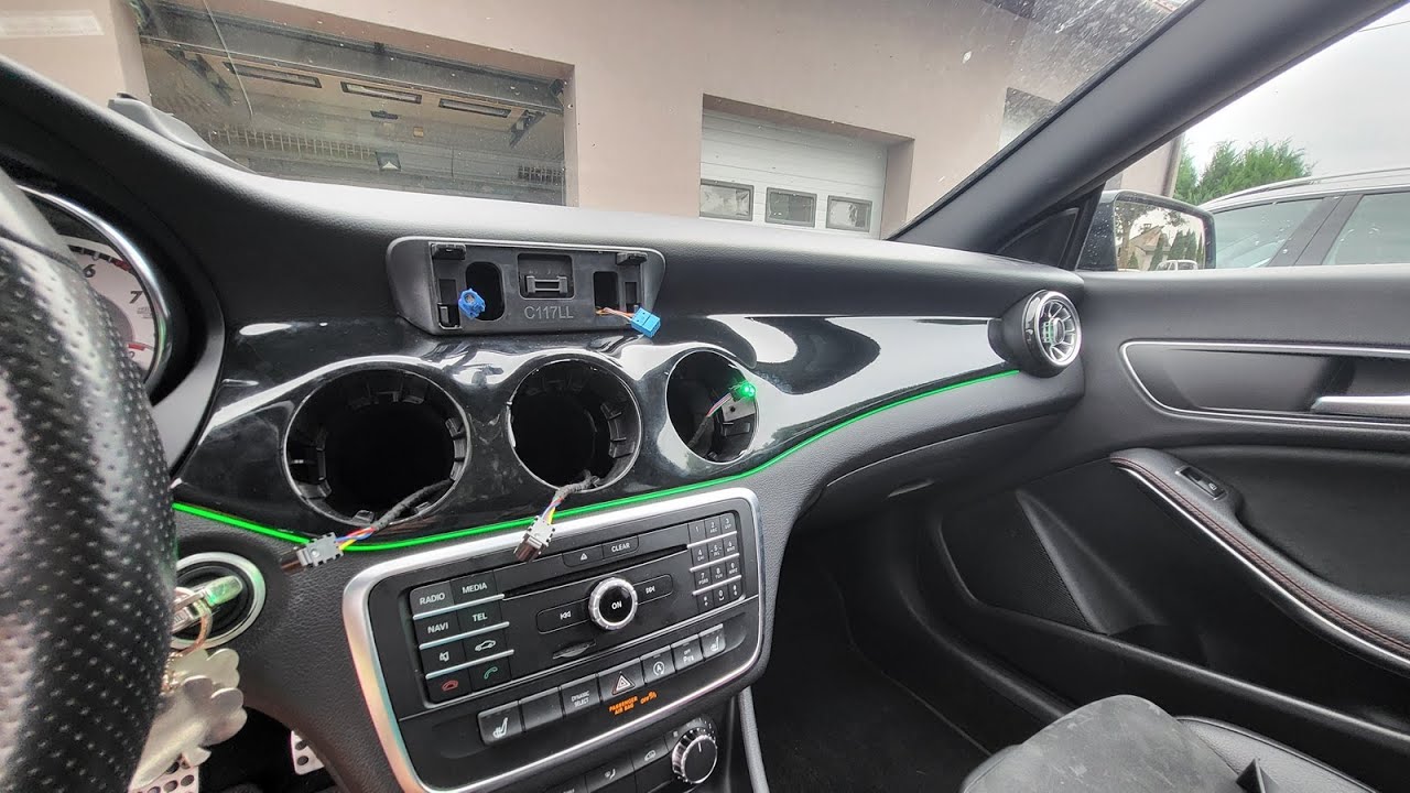 GLAEM - Mercedes w176, w117, w246, CLA, A-klas, B-klasa i podobne montaż oświetlenia Ambient