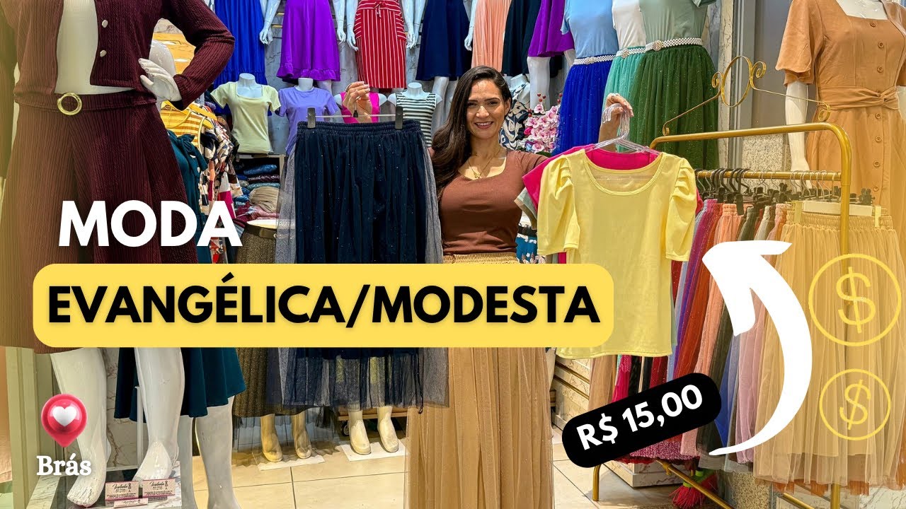 MODA EVANGELICA MELHOR PRE&Ccedil;O DO BR&Aacute;S - A partir de R$ 15,00  #br&aacute;s  #modaevang&eacute;lica 