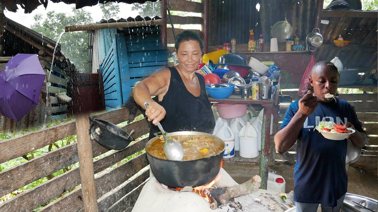 Cocinando en Los campos de dominicano, La vida del campo.