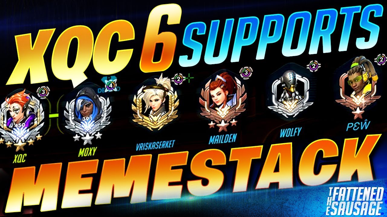 XQC's Team Plays ALL SUPPORT Heroes! Can They Win Before xQc Gets Tilted?!