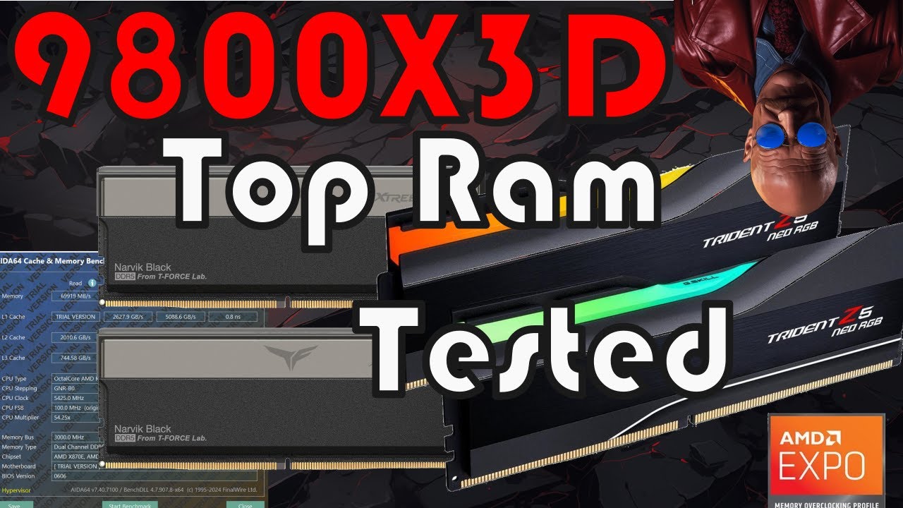 Протестированы лучшие комплекты оперативной памяти 9800X3D. Кто лидер по объему памяти?