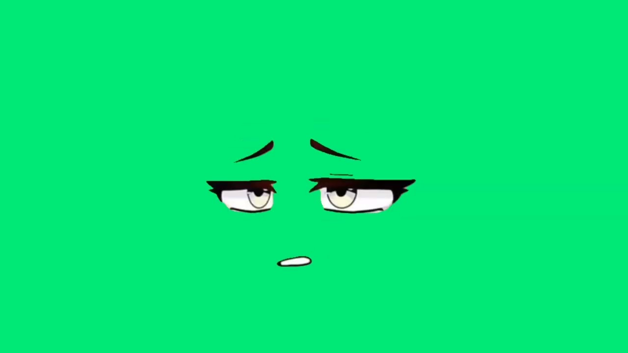 Eyes and Mouth Green Screen Animation for Editing