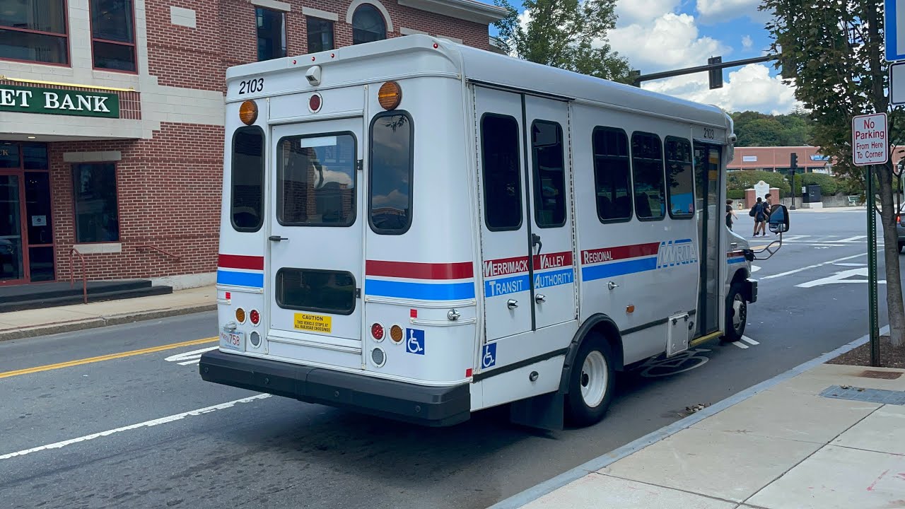 Driving Onboard: MVRTA #2103, 2021 Ford E-Z Tran Bus from Methuen to Haverhill