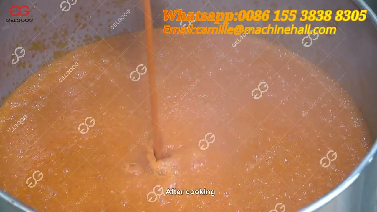 Hot Chili Sauce Manufacturing Process