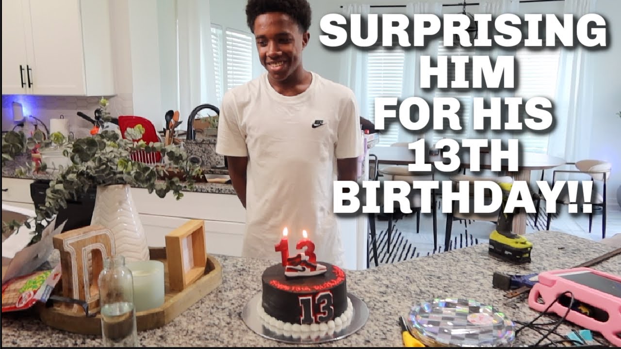 SURPRISING HIM FOR HIS 13TH BIRTHDAY!!