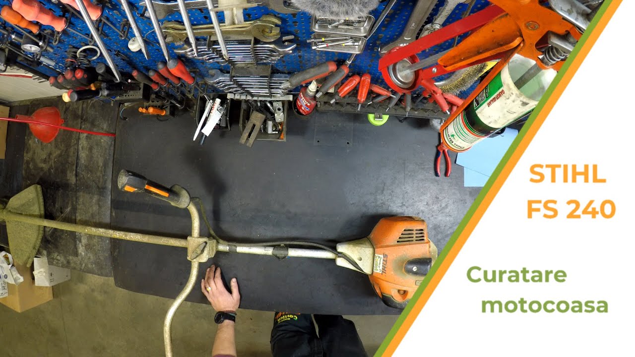 Curatare motocoasa Stihl FS 240