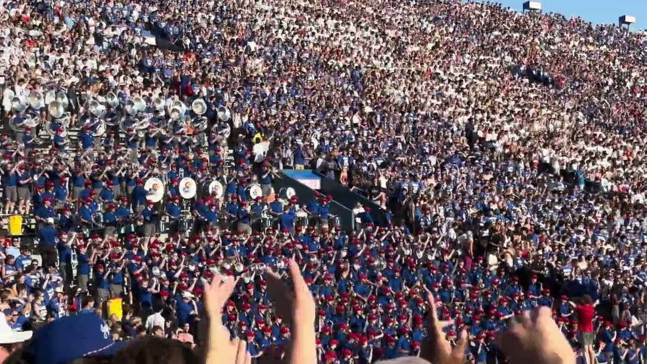 08-23-25 Fresno State @ Kansas featuring the University of Kansas Marching Jayhawks.
