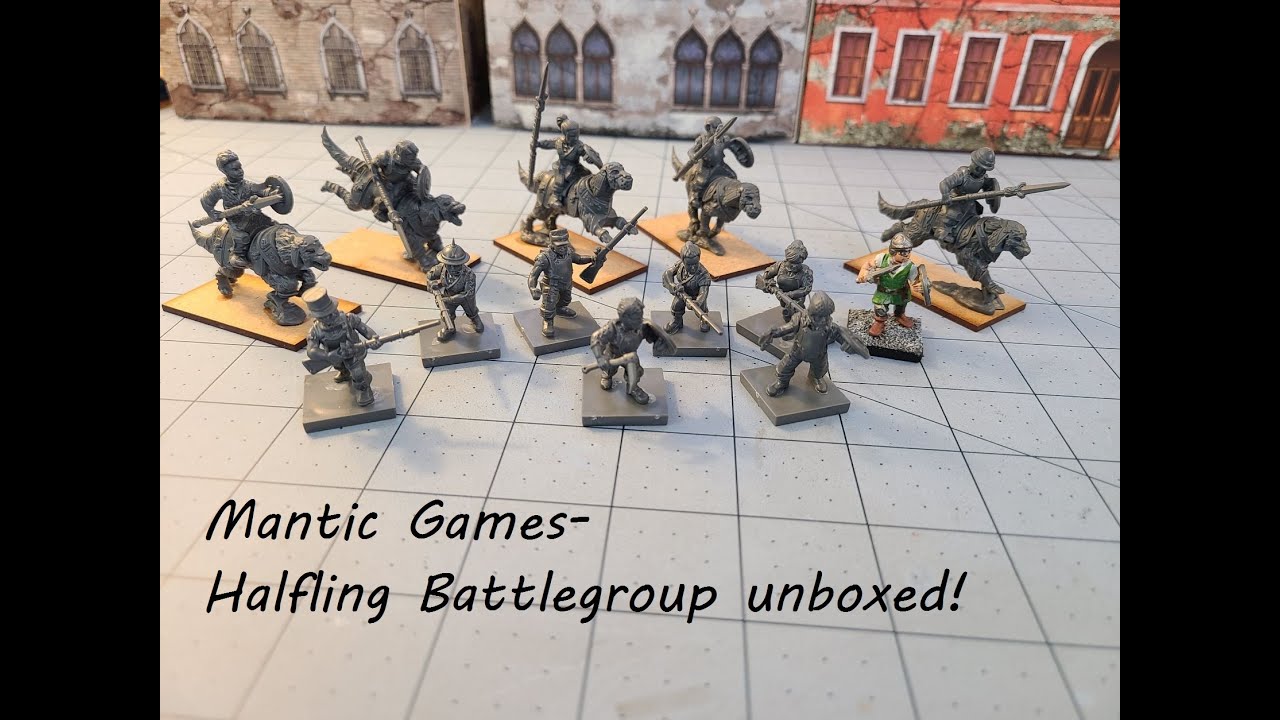 Mantic Halfling Battlegroup unboxed!