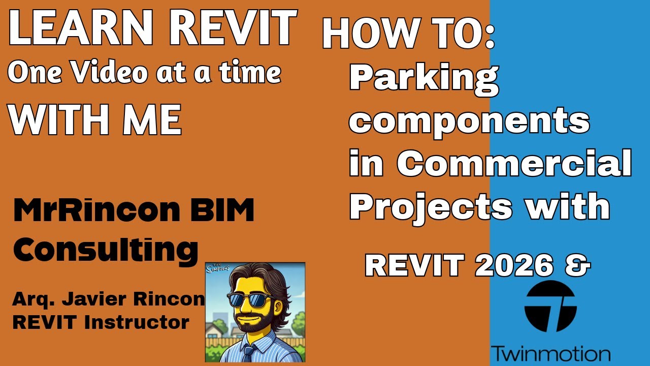Parking components in REVIT 2026 and Basic Twinmotion tutorial