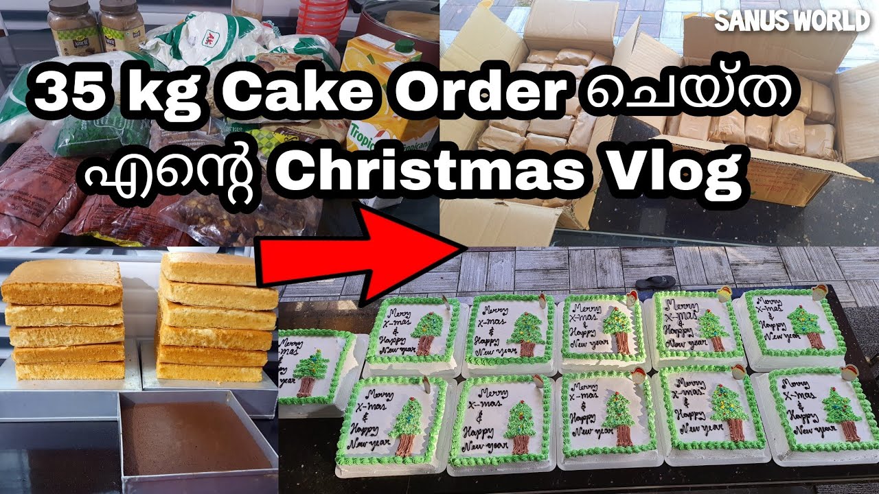 Babysinte കൂടെ 3 ദിവസങ്ങളിലായുള്ള എൻ്റെ 35kg Cake Order വിശേഷങ്ങൾ🎄🎂||Christmas Cake Vlog🎄|SanusWorld