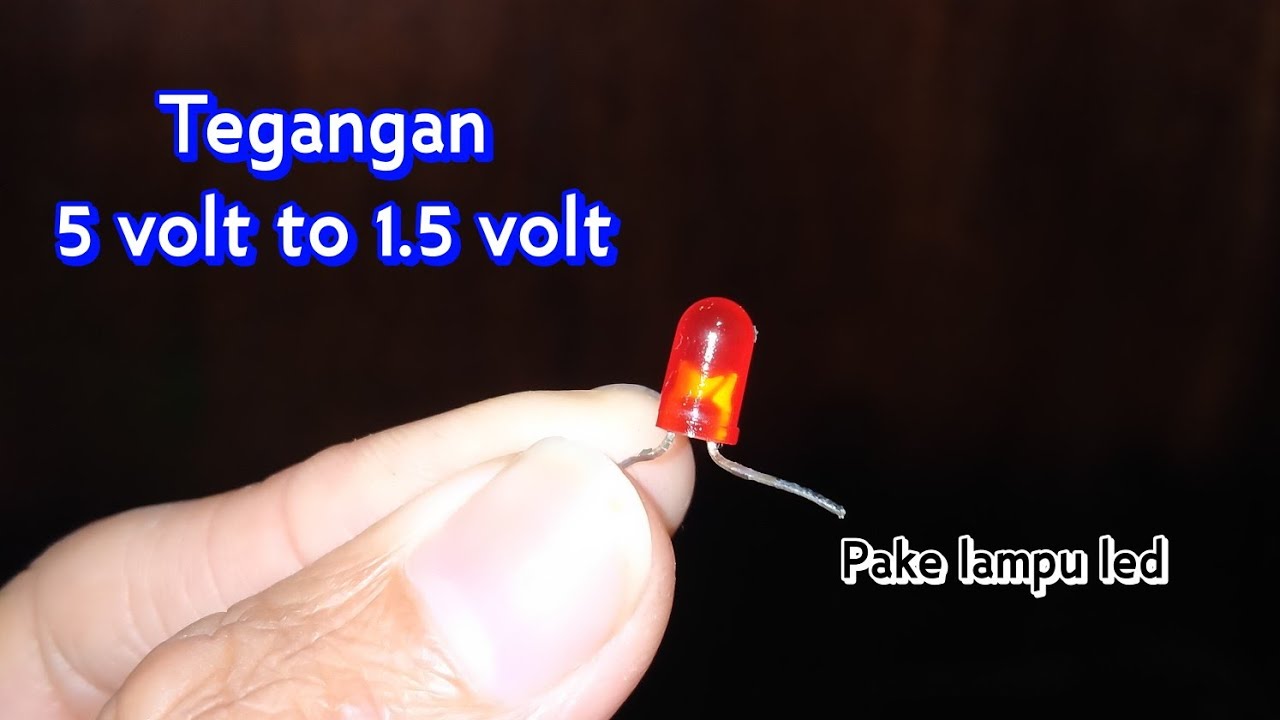 Cara menurunkan tegangan 5V to 1.5V