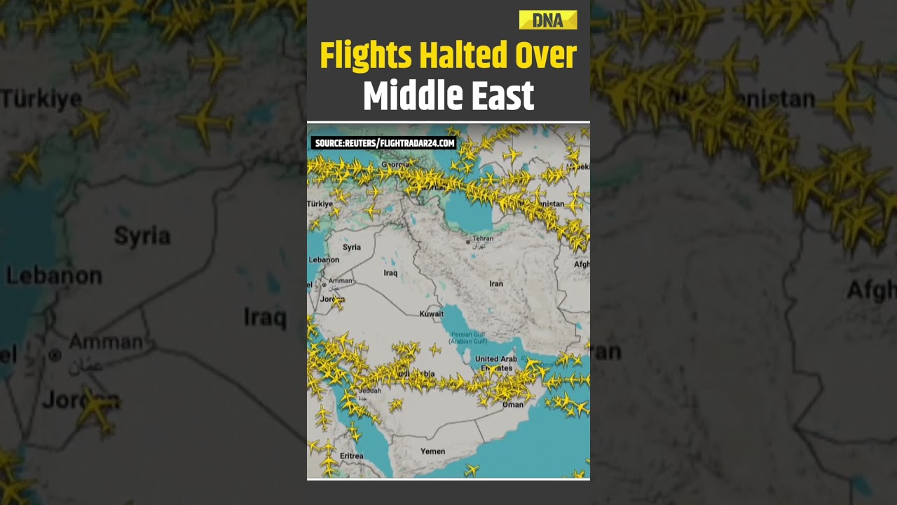 Iran Israel War: Middle East Airspace Shut Down As Aerial Warfare Intensifies | Israel Iran War