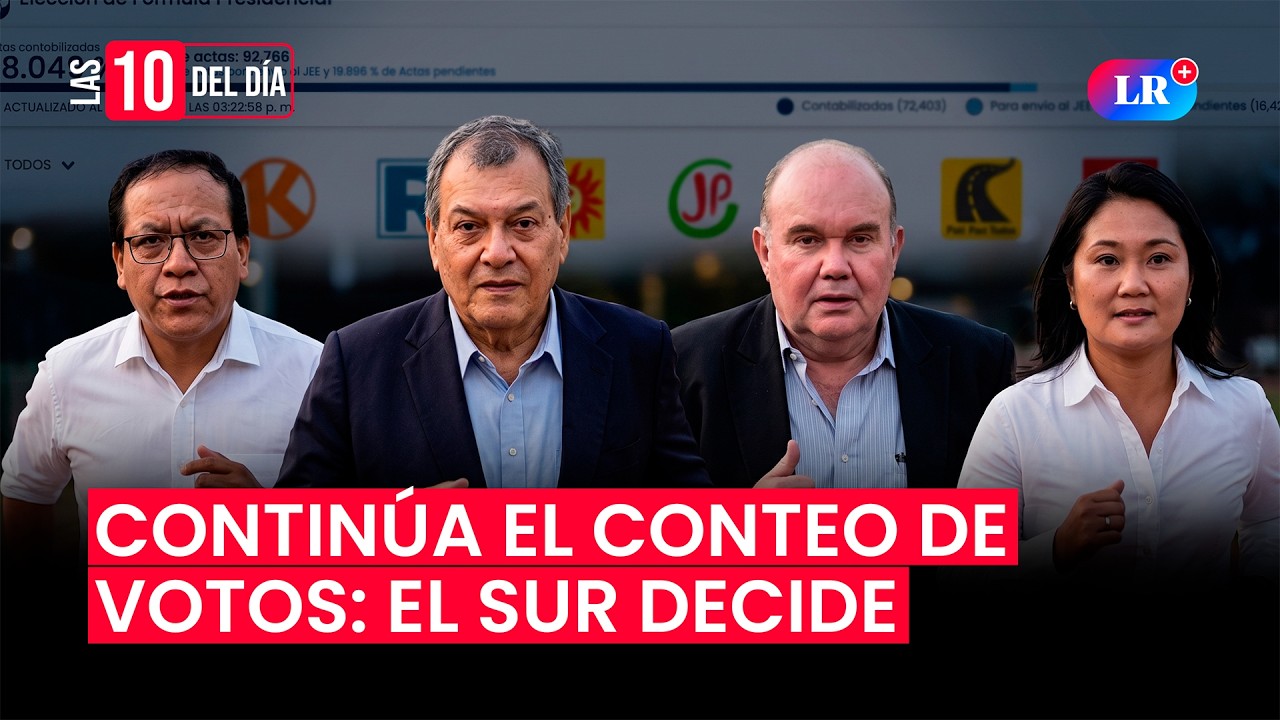 🚨 ELECCIONES 2026 EN VIVO: As&iacute; va el conteo de votos de la ONPE| #las10deld&iacute;a