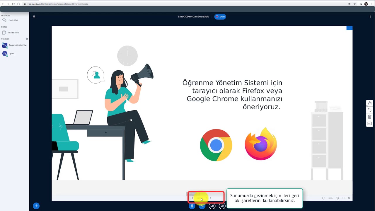 Canlı ders videosu