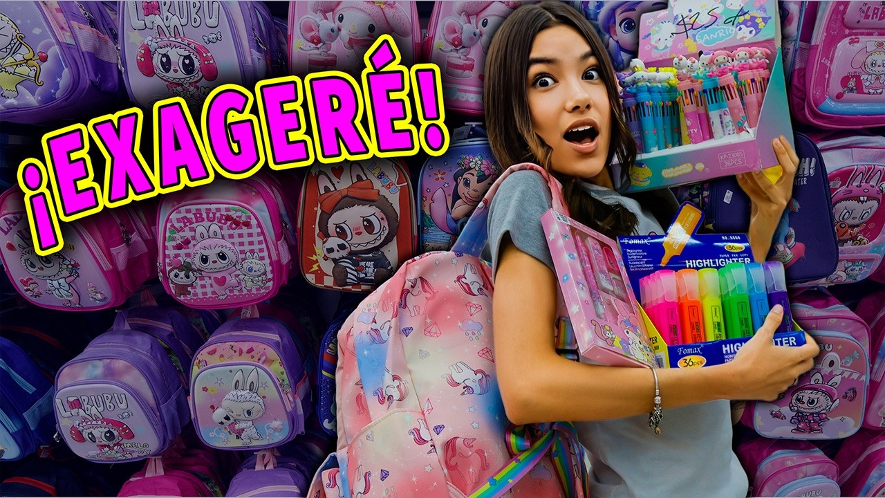 COMPRÉ MIS UTILES ESCOLARES (Guerra de Papelerías 1) | Ana Emilia