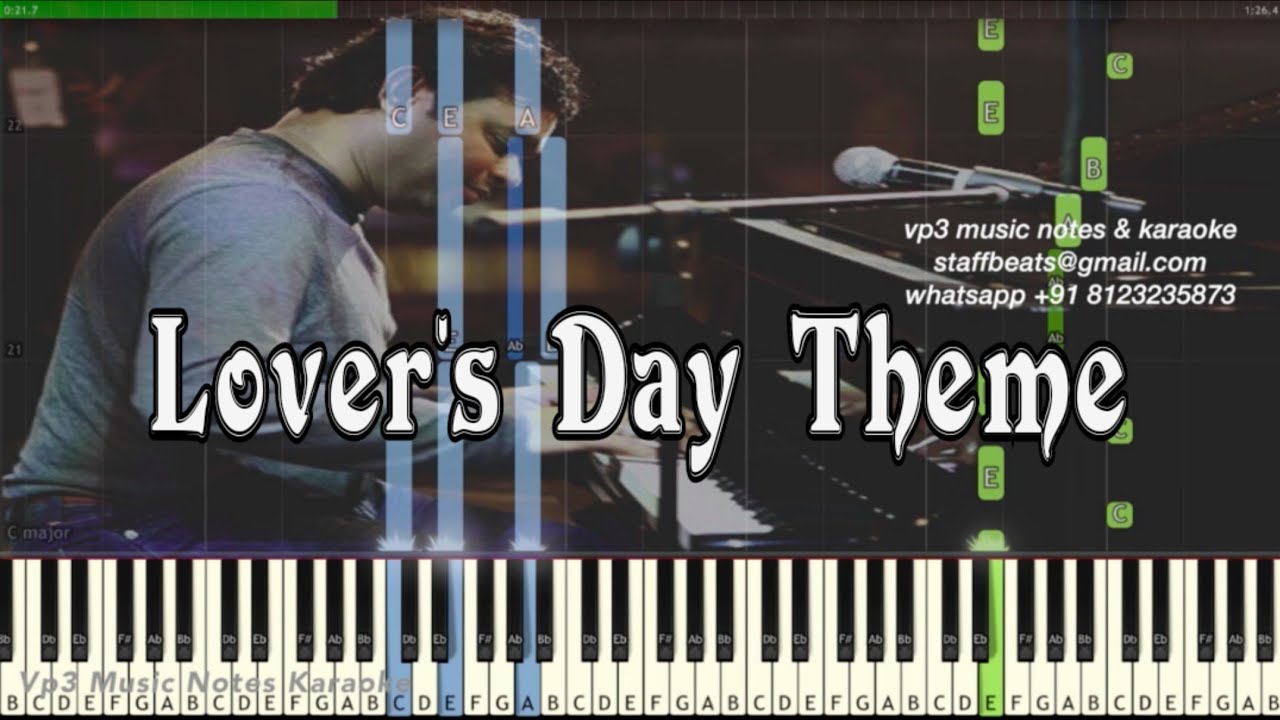 AR Rahman Theme (lover's day) kadalar dinam/ premikula roju/Piano, Guitar, Flute, Saxophone, Voilin