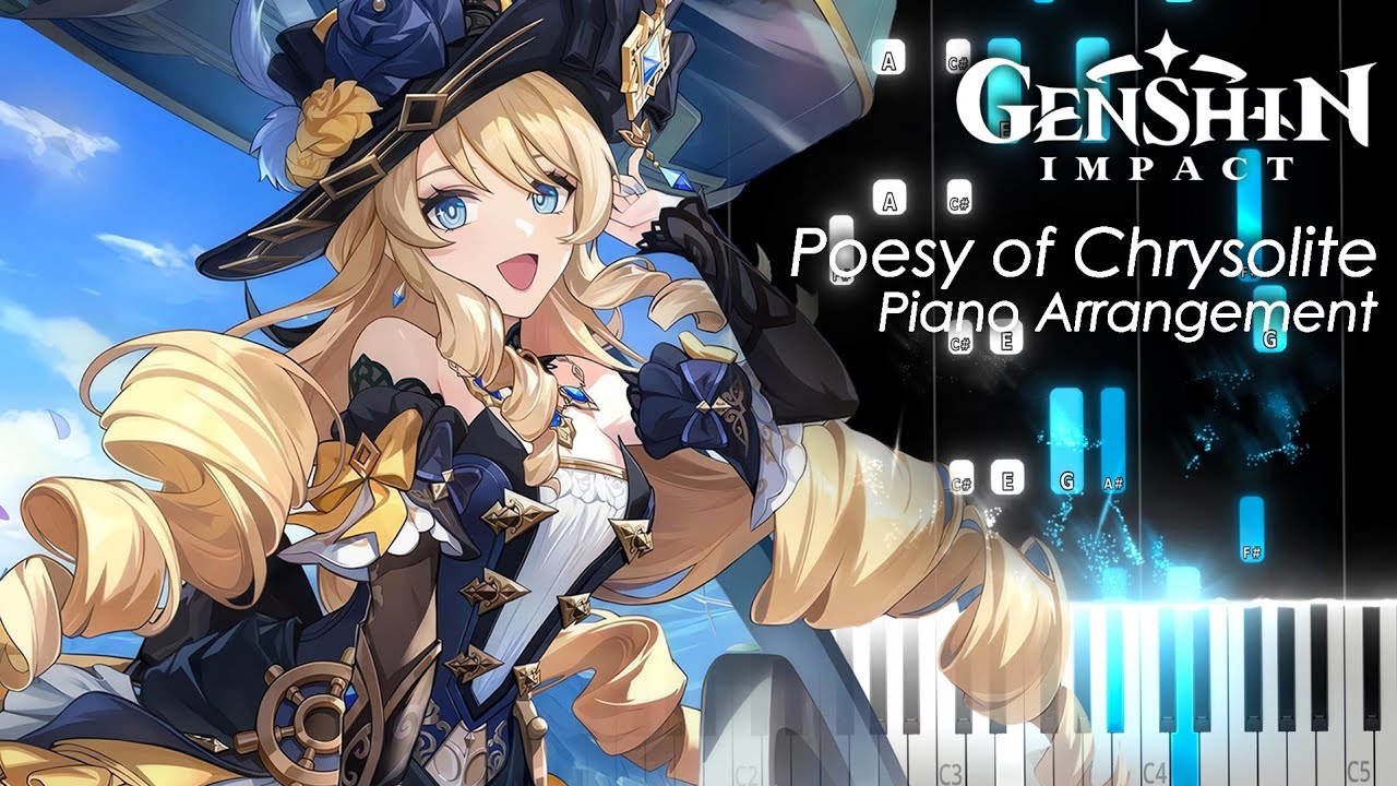 Poesy of Chrysolite 「Fontaine OST」 - Genshin Impact Piano Tutorial & Sheet Music