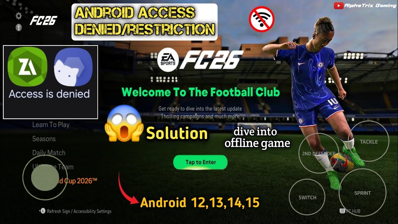 КАК УСТАНОВИТЬ FIFA 16 MOD FC26 ANDROID РЕШЕНИЕ ПРОБЛЕМЫ «ОТКАЗ В ДОСТУПЕ» (ANDROID 12 И БОЛЕЕ)