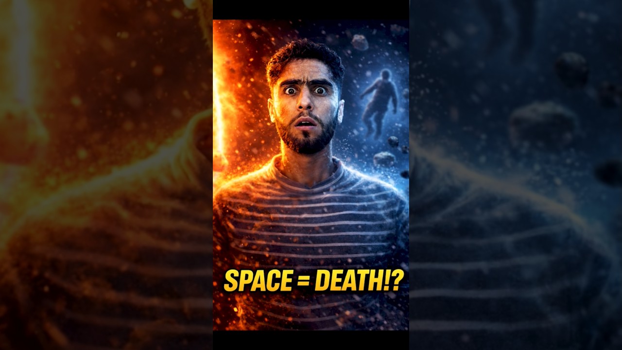 CAN A HUMAN SURVIVE IN SPACE WITHOUT A SUIT?😯 #science #space #ytshorts #facts
