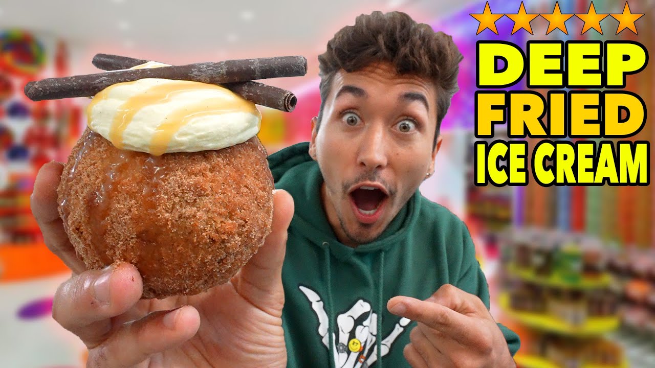 Eating DEEP FRIED Ice Cream... (It Blew My Mind!)