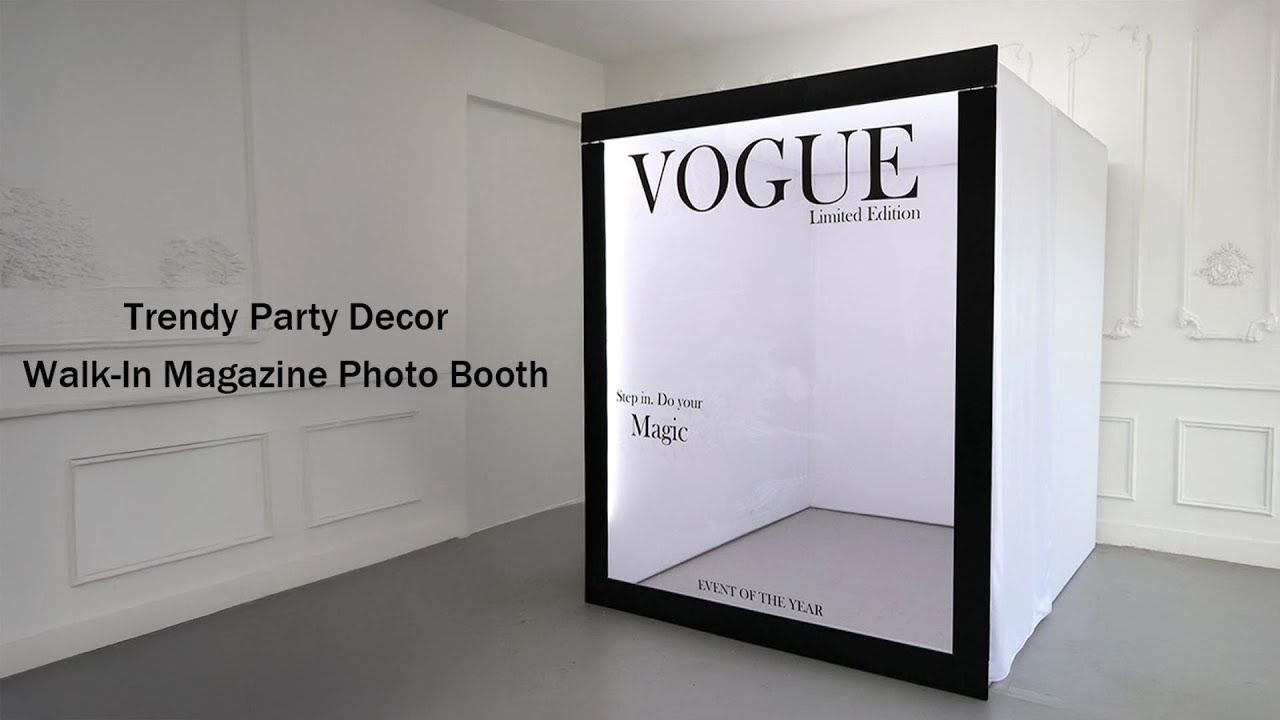 🎬 Step into our Walk‑In Magazine Photo Booth