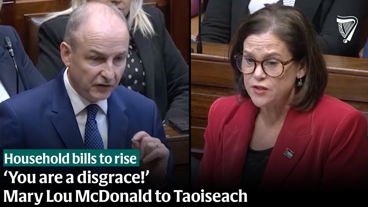 Mary Lou McDonald hits out at government for rise in household bills