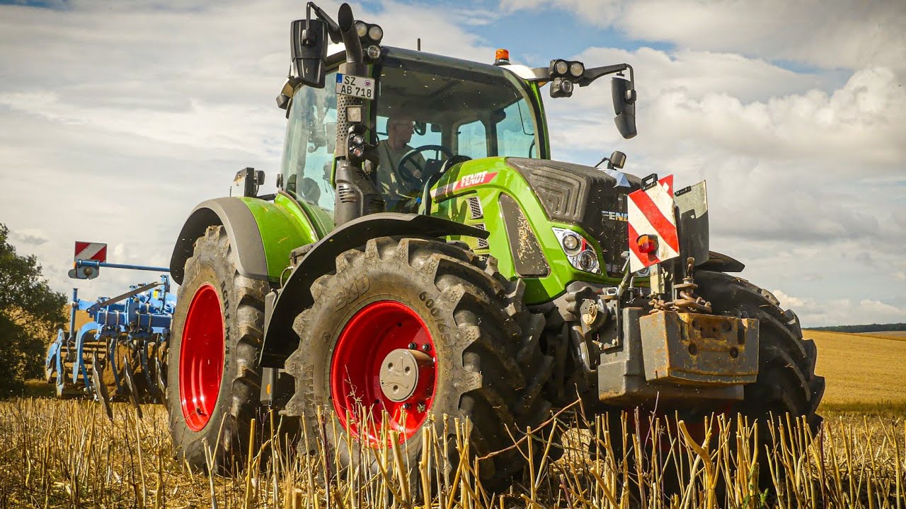 Stoppelsturz 2023 mit einem Fendt Vario 718 Gen6 und Lemken Rubin 9/ Raps Stoppelbearbeitung [Sound]