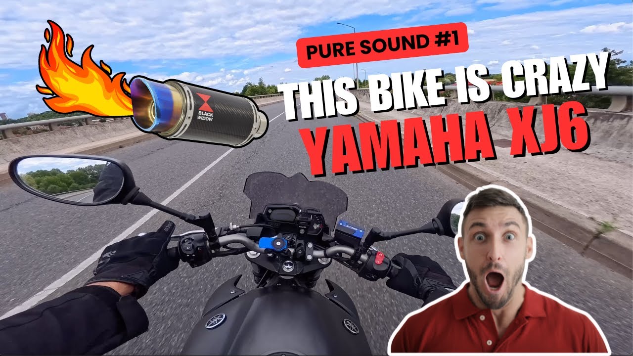 YAMAHA XJ6 BLACK WIDOW EXHAUST SOUND 💥 – MOTOVLOG POV FRANCE 4K