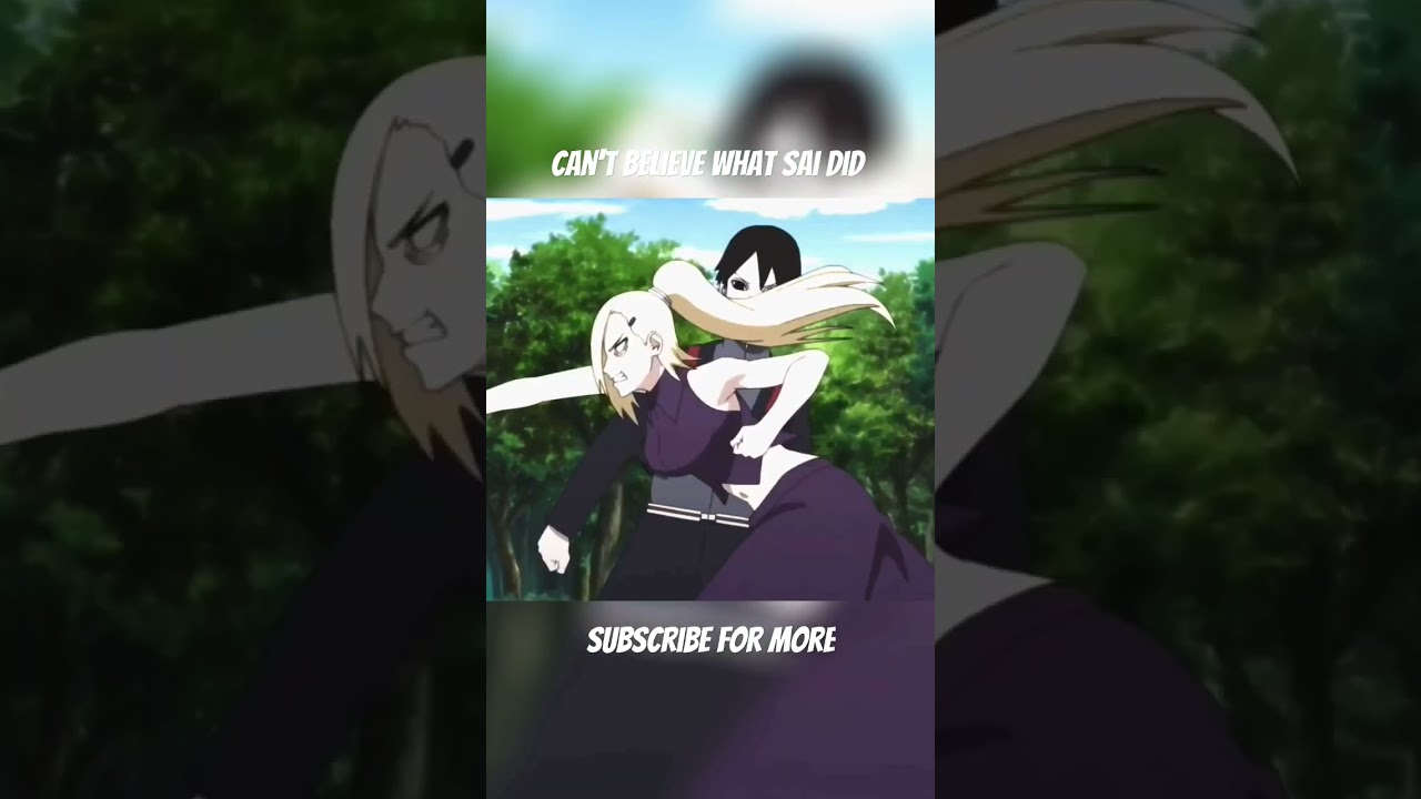 Sai vs Ino #shorts #boruto #sai