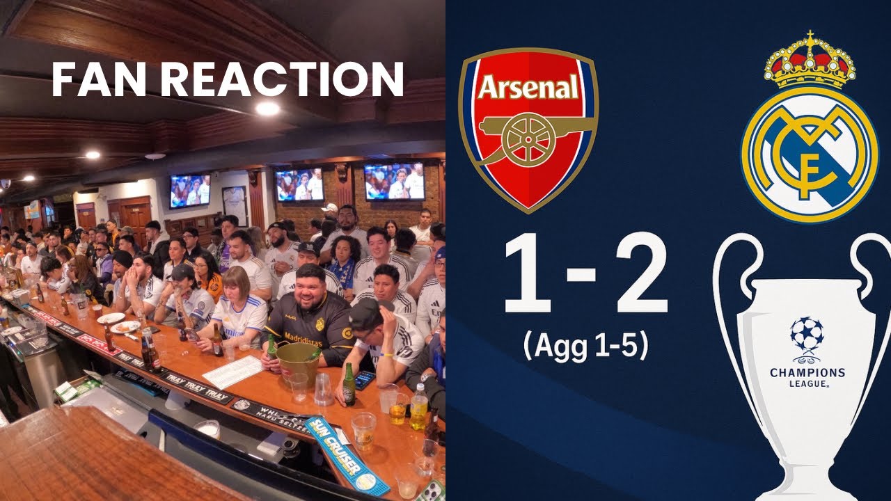 Heartbreak at the Bernabéu: Real Madrid Knocked Out by Arsenal | Fan Reaction (1-2, Agg 1-5)